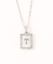 IRIEBEACH（アイリービーチ）の「shell initial necklace （シルバー）【リバーシブル仕様】/【ハワイアンジュエリー】【サージカルステンレス】【金属アレルギー対応】【IRIEBEACH / アイリービーチ】つけっぱなしOK（ネックレス）」