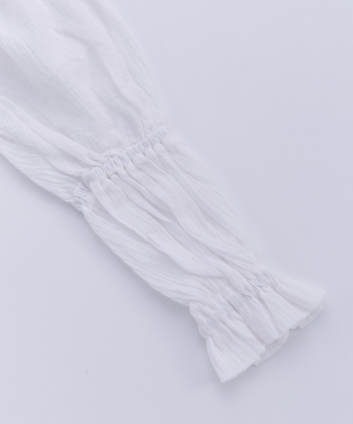 Ocean&Ground（オーシャン&グラウンド）の「ﾎﾞﾘｭｰﾑｽﾘｰﾌﾞﾛﾝT（Tシャツ/カットソー・キッズ・ホワイト・130/120/110/100/90/80/140）」の9枚目の写真