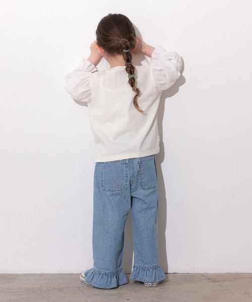 Ocean&Ground（オーシャン&グラウンド）の「ﾎﾞﾘｭｰﾑｽﾘｰﾌﾞﾛﾝT（Tシャツ/カットソー・キッズ・ホワイト・130/120/110/100/90/80/140）」の14枚目の写真