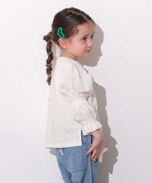 Ocean&Ground（オーシャン&グラウンド）の「ﾎﾞﾘｭｰﾑｽﾘｰﾌﾞﾛﾝT（Tシャツ/カットソー・キッズ・ホワイト・130/120/110/100/90/80/140）」の11枚目の写真