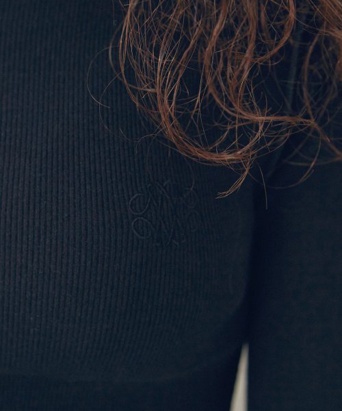 NICK&NICOLE（ニックアンドニコール）の「NICOLE WAVE KNIT_BLACK（Tシャツ/カットソー・レディース・その他・FREE）」の2枚目の写真