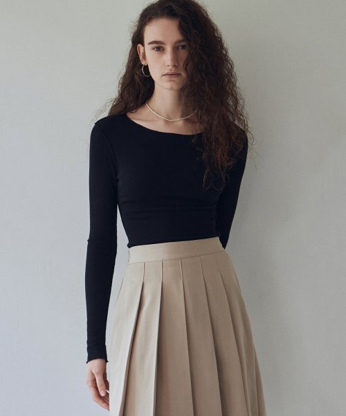 NICK&NICOLE（ニックアンドニコール）の「NICOLE WAVE KNIT_BLACK（Tシャツ/カットソー・レディース・その他・FREE）」の3枚目の写真