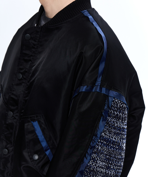 RSSC(アールエスエスシー)の「KNIT MIXED MA-1 JUMPER - BLACK(ブルゾン・レディース・その他・1/2)」の7枚目の写真