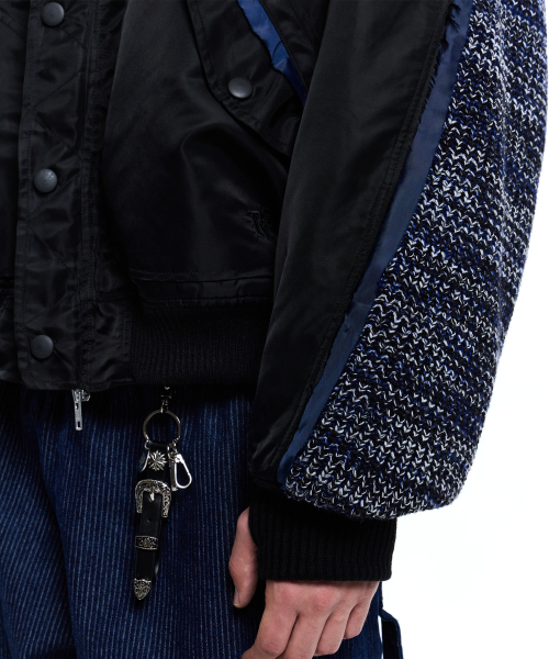RSSC(アールエスエスシー)の「KNIT MIXED MA-1 JUMPER - BLACK(ブルゾン・レディース・その他・1/2)」の8枚目の写真