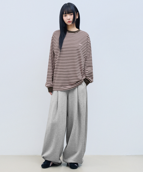 F.ILLUMINATE（フィルミネイト）の「バルーンワイドスウェットパンツ-メランジグレー（スウェットパンツ・レディース・その他・SMALL/MEDIUM/LARGE）」の4枚目の写真