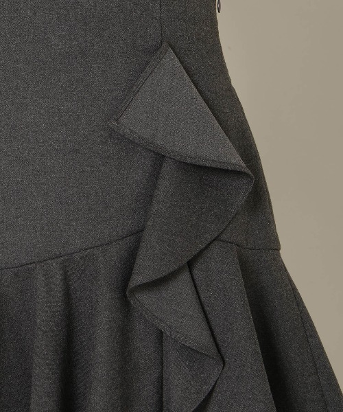 WILLSELECTION（ウィルセレクション）の「アシメラッフルフリルミニスカート（スカート・レディース・オフホワイト/チャコールグレー/ブラック・FREE）」の22枚目の写真