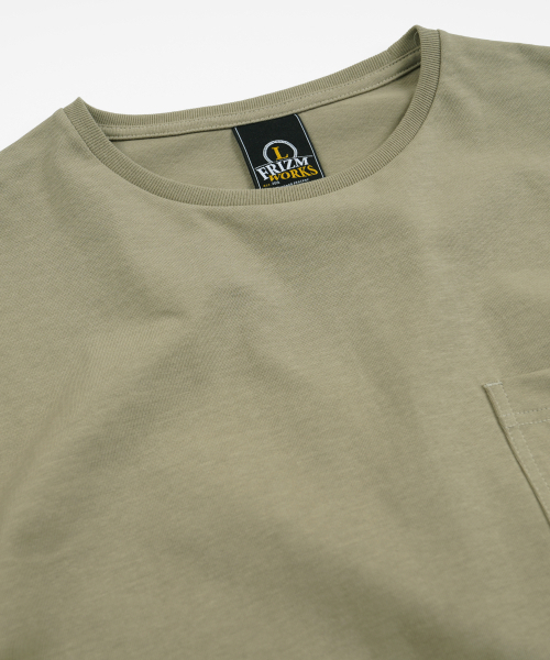 FRIZMWORKS(フリズムワークス)の「POCKET LOOP TEE _ KHAKI BEIGE(Tシャツ/カットソー・メンズ・その他・LARGE/X-LARGE/SMALL/MEDIUM)」の3枚目の写真