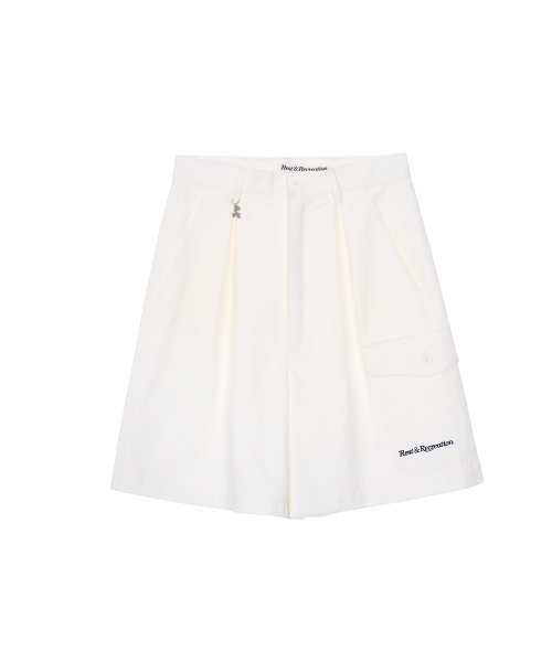 Rest&Recreation(レストアンドレクリエーション)の「RR PLEATED SHORTS - WHITE(その他パンツ・レディース・その他・SMALL/MEDIUM/LARGE)」の1枚目の写真