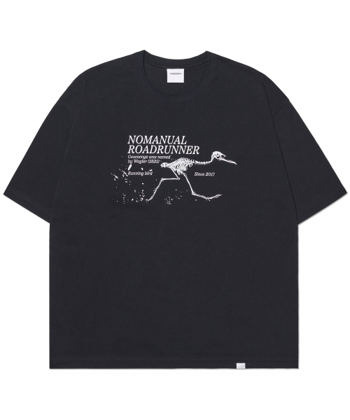 NOMANUAL(NOMANUAL)の「ROADRUNNER T-SHIRT - BLACK(Tシャツ/カットソー・レディース・その他・SMALL/MEDIUM/LARGE)」の1枚目の写真