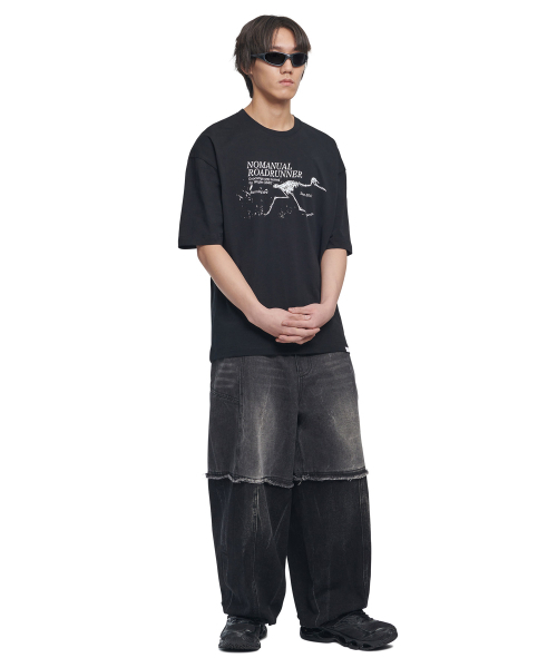 NOMANUAL(NOMANUAL)の「ROADRUNNER T-SHIRT - BLACK(Tシャツ/カットソー・レディース・その他・SMALL/MEDIUM/LARGE)」の3枚目の写真