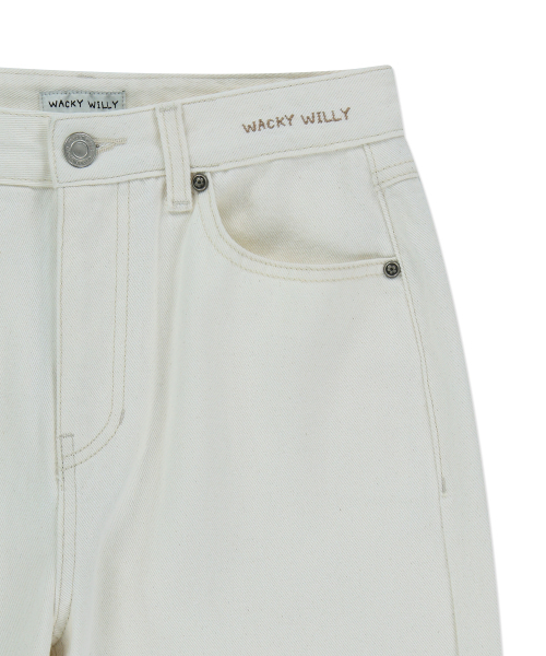 Wacky WiLLy(ワッキーウィリー)の「ウィメンズピグメントカラーウォッシングデニムパンツクリーム(デニムパンツ・レディース・その他・SMALL/MEDIUM)」の5枚目の写真