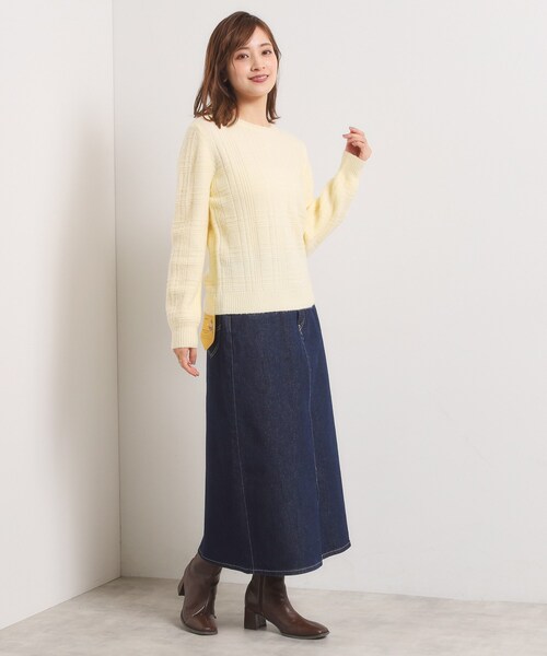 ITS'DEMO(イッツデモ)の「Lee Babe デニムスカート(デニムスカート・レディース・ネイビー/サックスブルー・40/38)」の8枚目の写真