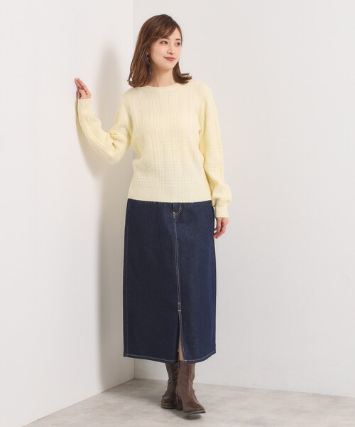 ITS'DEMO(イッツデモ)の「Lee Babe デニムスカート(デニムスカート・レディース・ネイビー/サックスブルー・40/38)」の9枚目の写真
