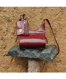 BITTER CELLS(r^[ZY)Glaze Mini Cross Bag & Card Wallet Set - Red(bZW[obO)