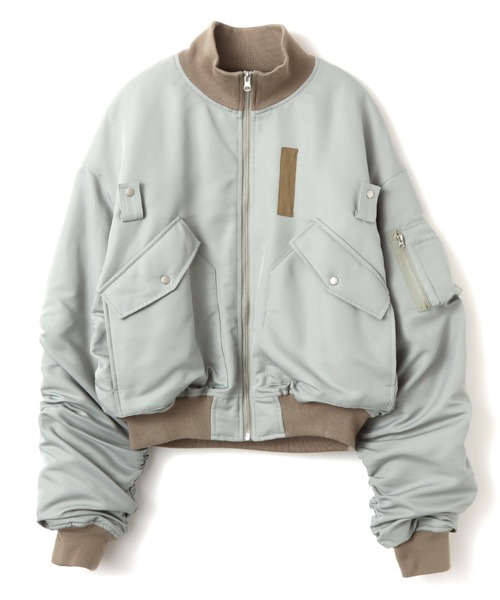 atmos pink（アトモスピンク）の「atmos pink Bomber Jacket / アトモス ピンク ボンバー ジャケット（その他アウター・レディース・カーキ/レオパード・FREE）」の2枚目の写真