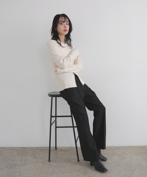 センタータックフレアパンツ（スラックス）｜LIAN（リアン）の