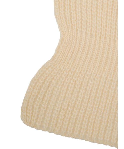 Lugnoncure（ルノンキュール）の「リボンキャンディマフラー（ストール/ショール・レディース・レッド/オフホワイト/ブラック・F）」の12枚目の写真