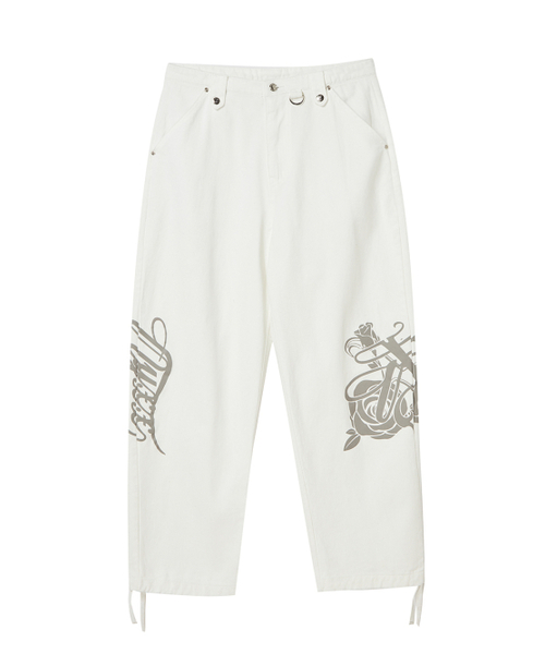 NYXX（エヌワイエックスエックス）の「EMBLEM PRINTING COTTON PANTS WHITE（その他パンツ・レディース・その他・MEDIUM）」の2枚目の写真