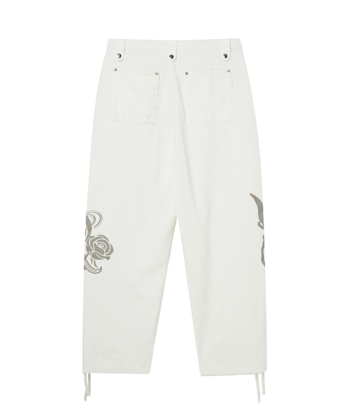 NYXX（エヌワイエックスエックス）の「EMBLEM PRINTING COTTON PANTS WHITE（その他パンツ・レディース・その他・MEDIUM）」の3枚目の写真