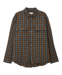 MIDSUN（ミッドサン）の「Cut Off Jeunesse Shirt-Blue（シャツ/ブラウス）」