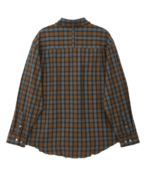 MIDSUN(ミッドサン)の「Cut Off Jeunesse Shirt-Blue(シャツ/ブラウス・レディース・その他・MEDIUM/LARGE)」の2枚目の写真