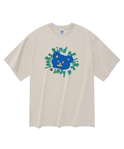 RADINEO(ラディネオ)の「ライクアベア 半袖Tシャツ ベージュ(Tシャツ/カットソー・メンズ・その他・LARGE/MEDIUM/SMALL/X-LARGE)」の1枚目の写真