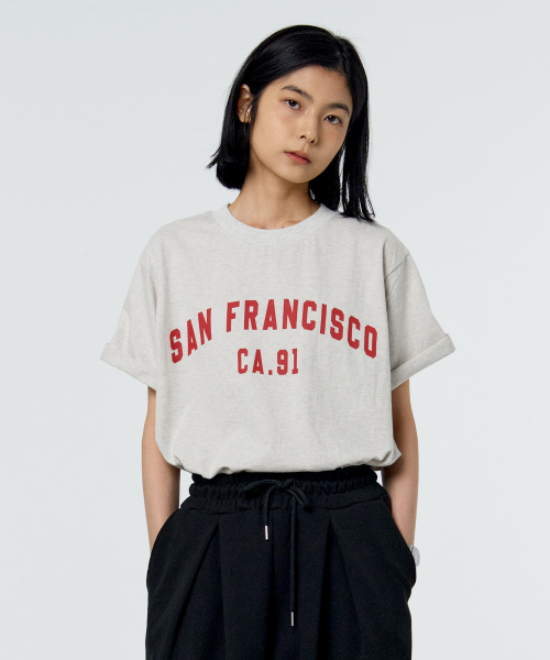 PAPERBOY（ペーパーボーイ）の「サンフランシスコ91 半袖Tシャツ-オートミール（Tシャツ/カットソー・レディース・その他・SMALL/MEDIUM/LARGE/X-LARGE）」の6枚目の写真