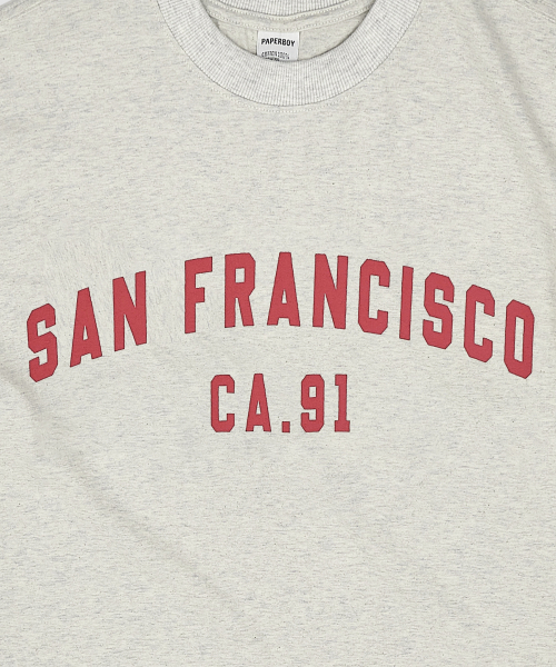 PAPERBOY（ペーパーボーイ）の「サンフランシスコ91 半袖Tシャツ-オートミール（Tシャツ/カットソー・レディース・その他・SMALL/MEDIUM/LARGE/X-LARGE）」の8枚目の写真