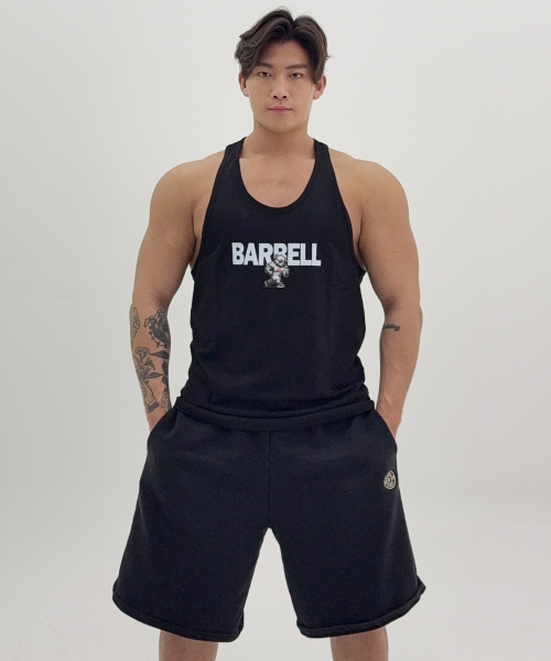BARBELLWORKS(バーベルワークス)の「ベアバベル タンクトップ(Tシャツ/カットソー・メンズ・ホワイト/ブラック・LARGE/X-LARGE)」の3枚目の写真
