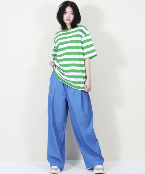 DEMARC（ドゥマーク）の「VINTAGE DENIM WIDE PANTS BLUE（スラックス・レディース・その他・LARGE/MEDIUM）」の4枚目の写真