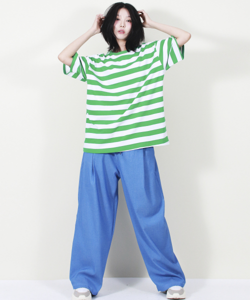 DEMARC（ドゥマーク）の「VINTAGE DENIM WIDE PANTS BLUE（スラックス・レディース・その他・LARGE/MEDIUM）」の5枚目の写真