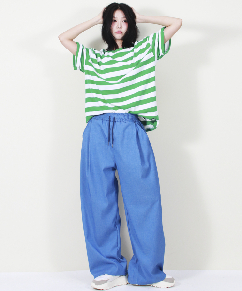 DEMARC（ドゥマーク）の「VINTAGE DENIM WIDE PANTS BLUE（スラックス・レディース・その他・LARGE/MEDIUM）」の8枚目の写真