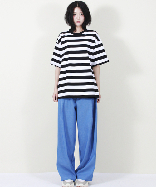 DEMARC（ドゥマーク）の「VINTAGE DENIM WIDE PANTS BLUE（スラックス・レディース・その他・LARGE/MEDIUM）」の9枚目の写真