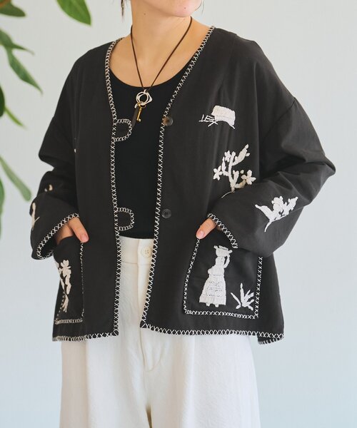 ノーカラーメキシカンジャケット（その他アウター）｜BEARDSLEY