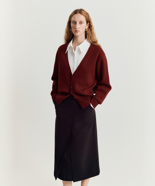 MAYVERU（メイバーユー）の「Dore wool cardigan _ Red（カーディガン/ボレロ・レディース・その他・FREE）」の8枚目の写真