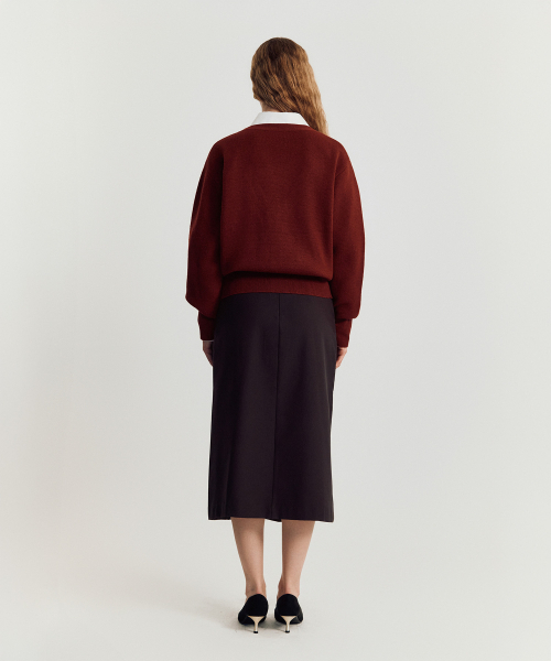 MAYVERU（メイバーユー）の「Dore wool cardigan _ Red（カーディガン/ボレロ・レディース・その他・FREE）」の7枚目の写真