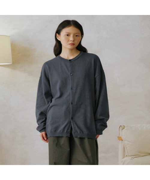 MALEN(マレン)の「ユニセックスコージカーディガングレー(ニット/セーター・メンズ・グレー・MEDIUM/LARGE/X-LARGE)」の1枚目の写真