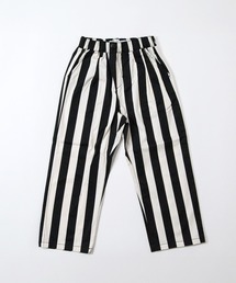 MAKE YOUR DAY | 無地とストライプのアシンメトリーパンツ■150.160cm(その他パンツ)