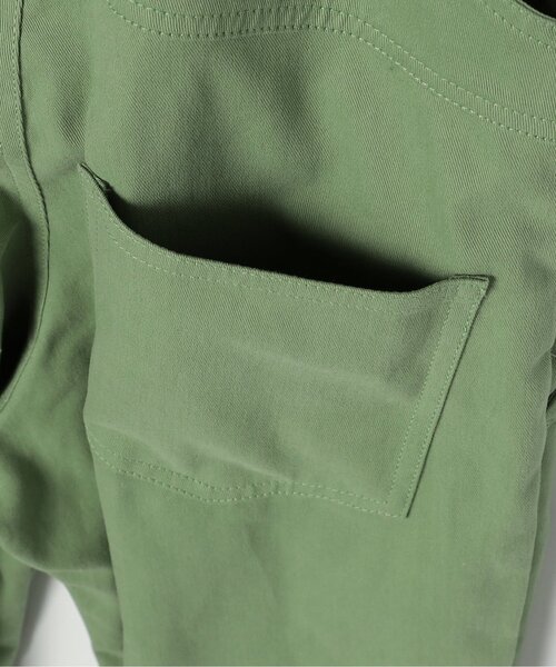 p.premier（ピードットプルミエ）の「デニム・カラーツイルオーバーオール_ジュニア対応（サロペット/オーバーオール・キッズ・サックスブルー/グリーン/ピンク・80/90/100/110/120/130/140）」の19枚目の写真