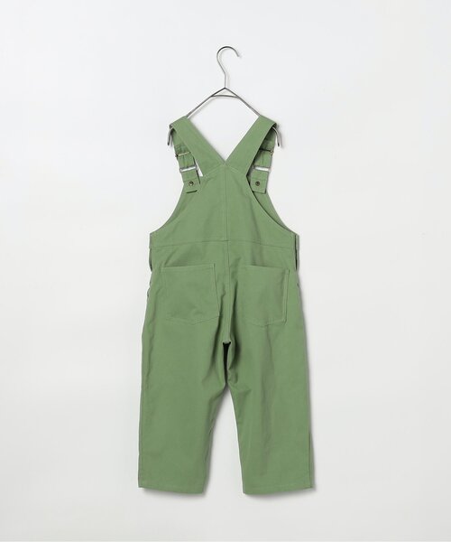 p.premier（ピードットプルミエ）の「デニム・カラーツイルオーバーオール_ジュニア対応（サロペット/オーバーオール・キッズ・サックスブルー/グリーン/ピンク・80/90/100/110/120/130/140）」の5枚目の写真