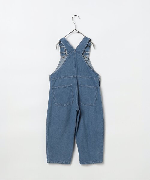 p.premier（ピードットプルミエ）の「デニム・カラーツイルオーバーオール_ジュニア対応（サロペット/オーバーオール・キッズ・サックスブルー/グリーン/ピンク・80/90/100/110/120/130/140）」の15枚目の写真