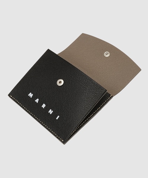 MARNI（マルニ）の「CALF LEATHER / コンパクトウォレット（財布・メンズ・ブラック/イエロー系その他・ONE SIZE）」の5枚目の写真