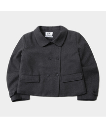 PLACE STUDIO(�v���C�X�X�^�W�I)�̃V���O���J���[ �_�u���{�^�� �~�j�}���N���V�b�N �N���b�v�R�[�g�W���P�b�g _2COLOR(�e�[���[�h�W���P�b�g)