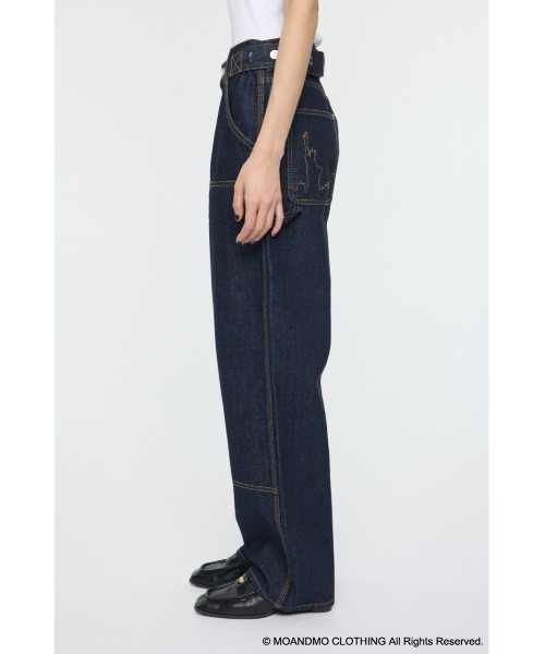 MOANDMO DOUBLE KNEE STRAIGHT（デニムパンツ）｜MOUSSY（マウジー）の