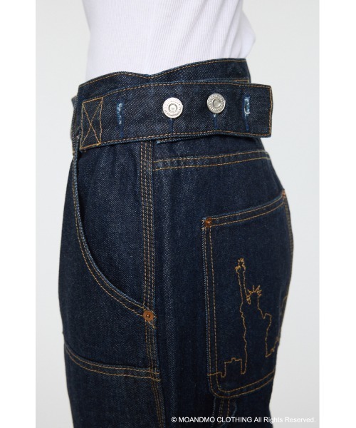 MOANDMO DOUBLE KNEE STRAIGHT（デニムパンツ）｜MOUSSY（マウジー）の
