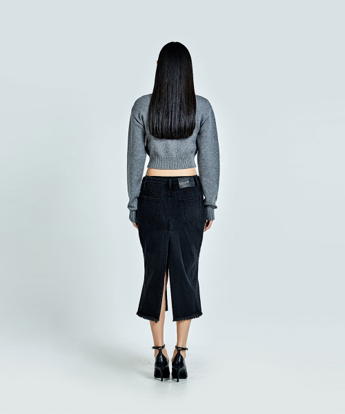 51PERCENT FOR WOMAN（51パーセントフォーウーマン）の「Metal Logo Crop Knit - Gray (woman)（ニット/セーター・レディース・その他・SMALL/MEDIUM）」の4枚目の写真