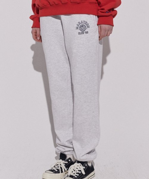 STAFF ONLY(スタッフオンリー)の「CLUB 98 SWEATPANTS (MELANGE WHITE)(スウェットパンツ・メンズ・その他・MEDIUM/LARGE)」の1枚目の写真