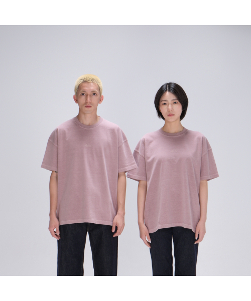 AKIA(アキア)の「オーバーサイズ半袖Tシャツ - ピグメントダイング - スモーキーラベンダー(Tシャツ/カットソー・メンズ・その他・M/L/XL/XXL)」の1枚目の写真