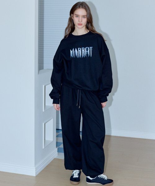 MARROT(マロット)の「パイピングジョガーパンツ_ブラック(スウェットパンツ・レディース・その他・LARGE/MEDIUM)」の2枚目の写真