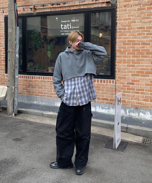 EPISODE UNTITLED(エピソードアンタイトルド)の「LUNA DYING APPLIQUE CROP HOODIE_STEEL BLUE(パーカー・レディース・その他・1/2)」の12枚目の写真